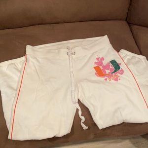 PINK UMiami White Sweatpants